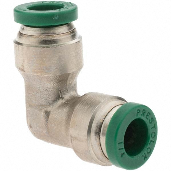 Push-To-Connect Tube to Tube Tube Fitting: Union Elbow, 1/4
