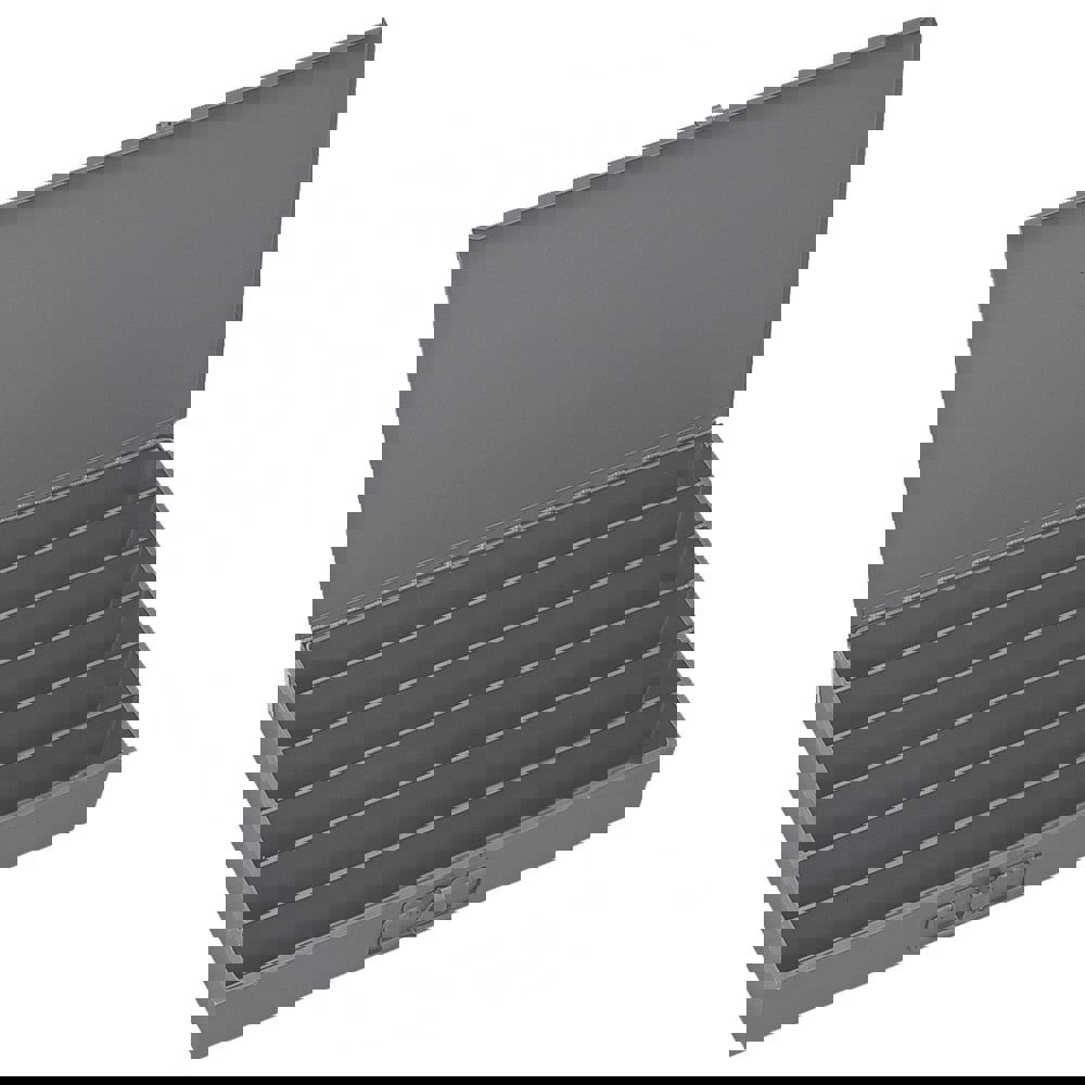 Small Parts Boxes & Organizers; Lock Type: Non-Locking ; Width (Inch): 18-5/16 ; Depth (Inch): 12-7/16 ; Number of Dividers: 6 ; Height (Inch): 3-1/16 ; Removable Dividers: No