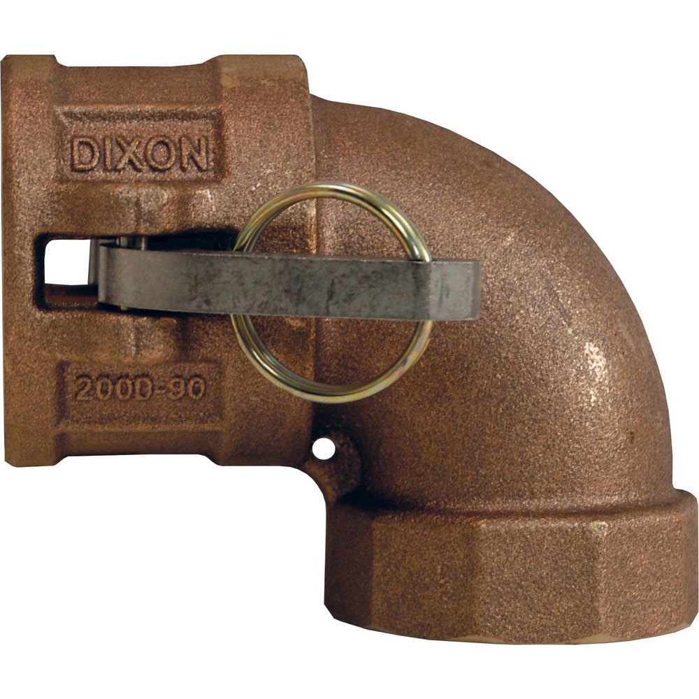 Suction & Discharge Hose Couplings; Type: Type D Elbow ; Coupling Type: Cam & Groove ; Coupling Descriptor: Coupler x 900 FNPT ; Material: Brass ; Coupler Size (Fractional Inch): 1-1/4 ; Thread Size: 1-1/4