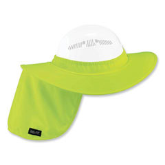 Hard Hat Shade: Polyester, Lime, Use with Hard Hat