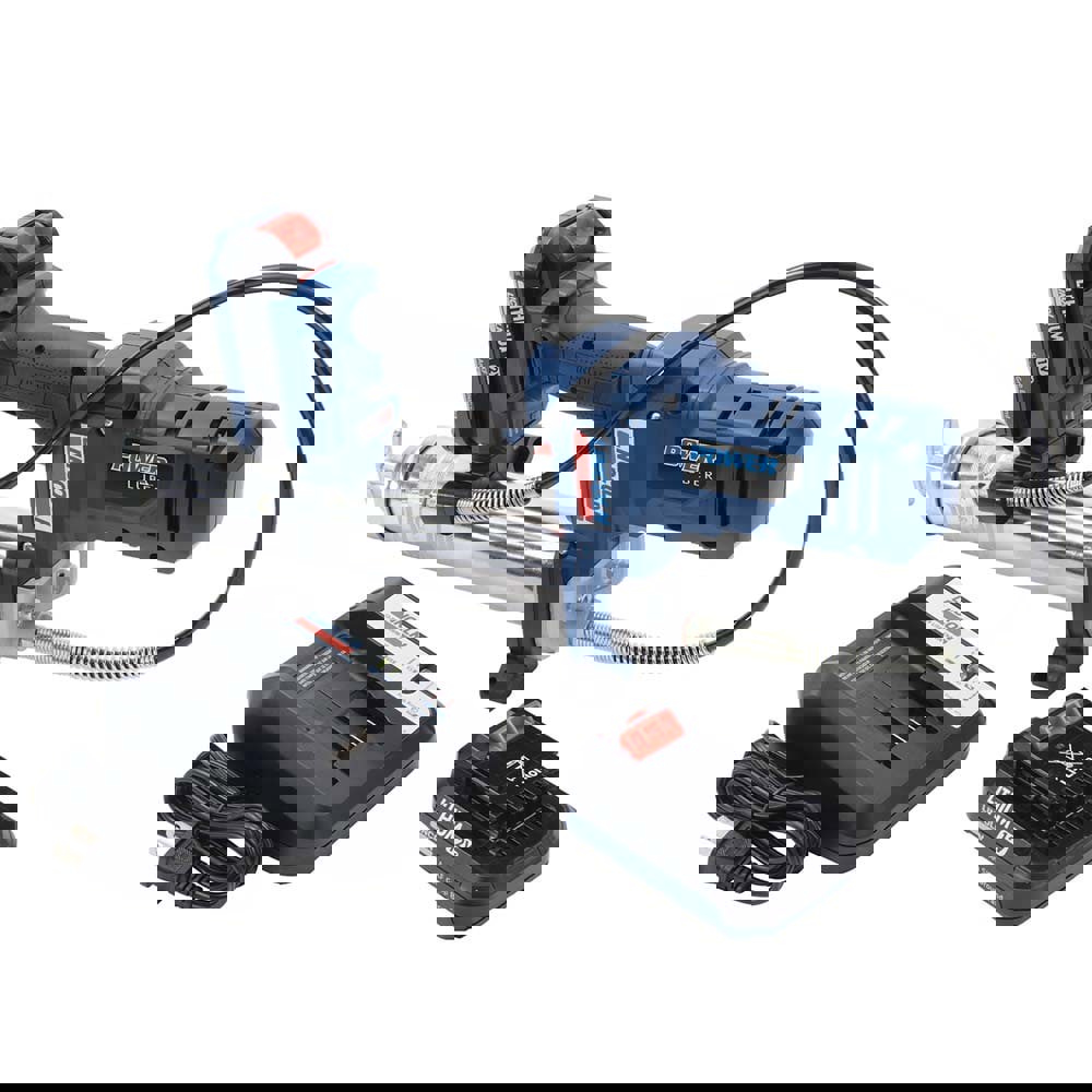 Battery Powered Grease Gun: 8,000 psi Max