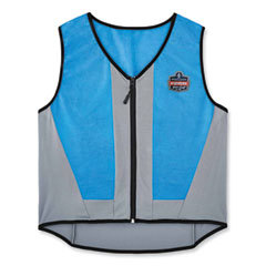 Cooling Vests; Cooling Technology: Evaporative Cooling Vest ; Breakaway: No ; Expandable: No ; Size: 2X-Large ; Color: Blue ; Maximum Cooling Time (Hours): 4