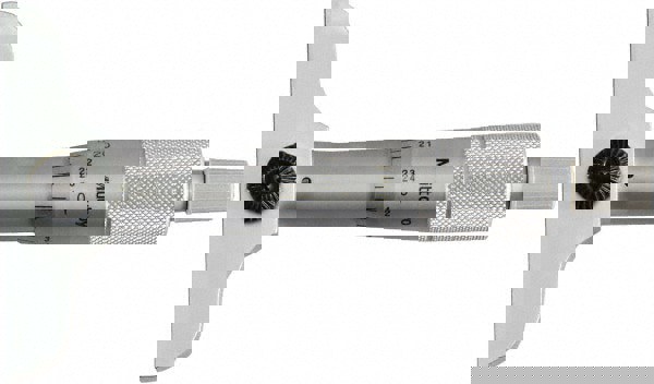 Mechanical Depth Micrometer: 1'' Range, 1 Rod, Satin Chrome Finish
