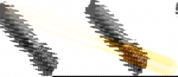 Thread Forming Tap: 1/4-28 UNF, 2B/3B Class of Fit, Bottoming, High Speed Steel, TiN Coated