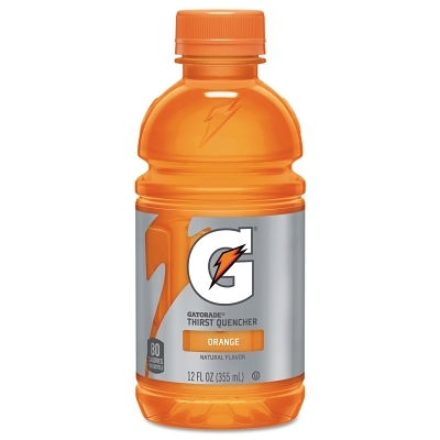 Activity Drink: 12 oz, Bottle, Orange, Ready-to-Drink: Yields 12 oz