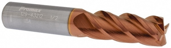 Corner Radius End Mill: 1/2