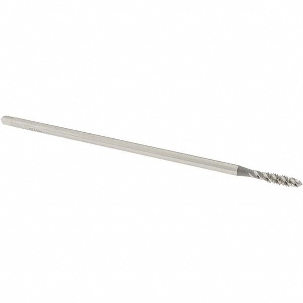 Extension Tap: 10-24, 3 Flutes, H3, Bright/Uncoated, High Speed Steel, Spiral Flute