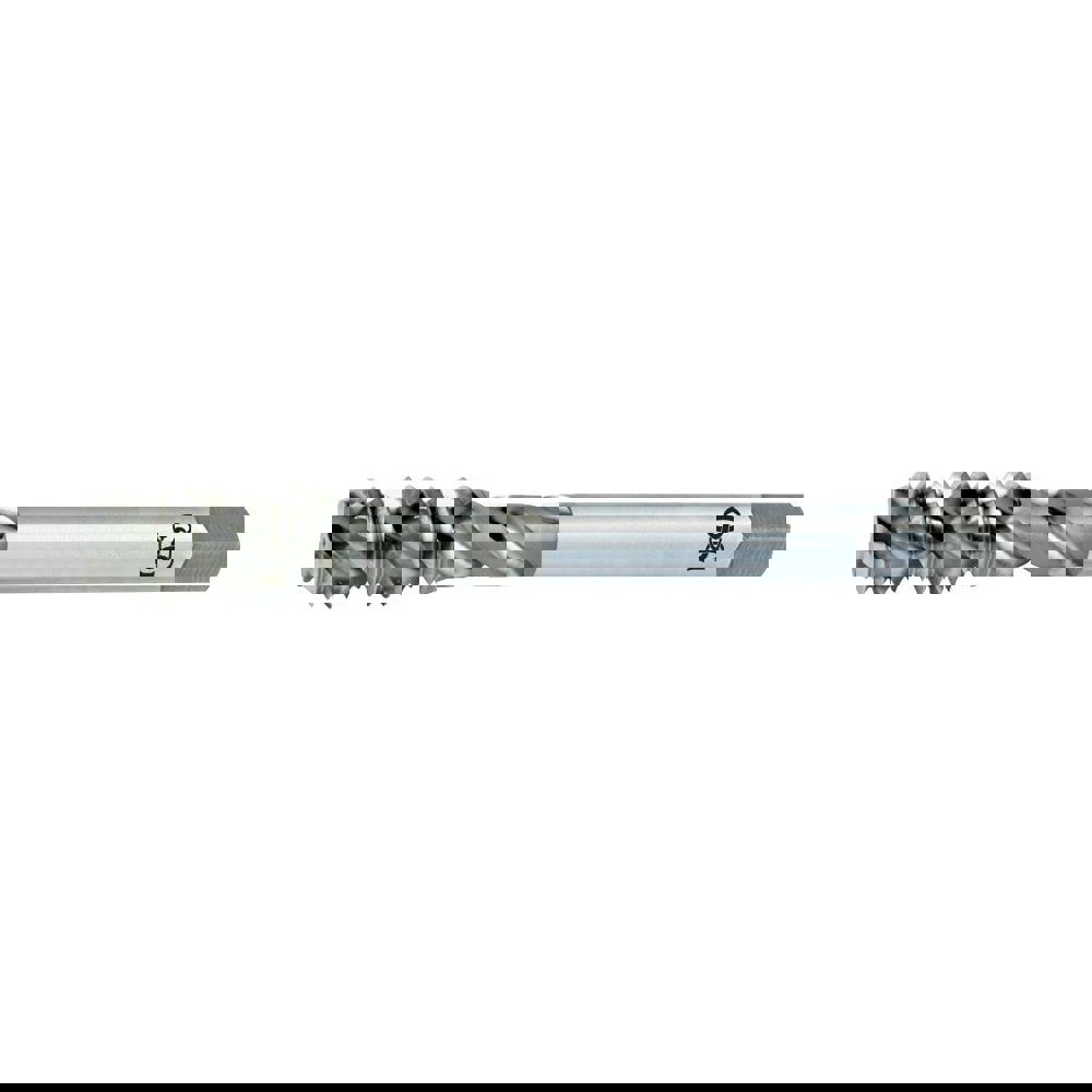 Extension Tap: 10-32, 3 Flutes, H3, Bright/Uncoated, High Speed Steel, Spiral Flute