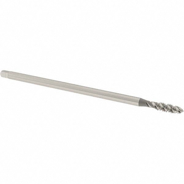 Extension Tap: 1/4-20, 3 Flutes, H3, Bright/Uncoated, High Speed Steel, Spiral Flute