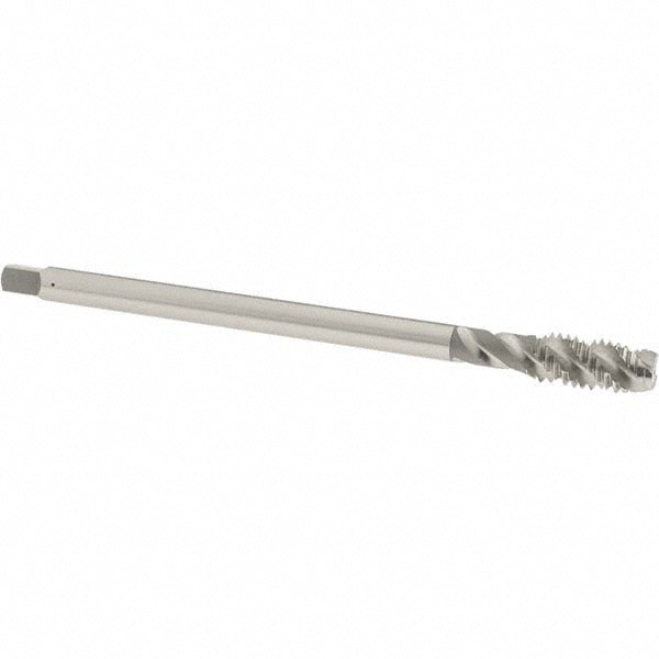 Extension Tap: 7/16-14, 3 Flutes, H3, Bright/Uncoated, High Speed Steel, Spiral Flute