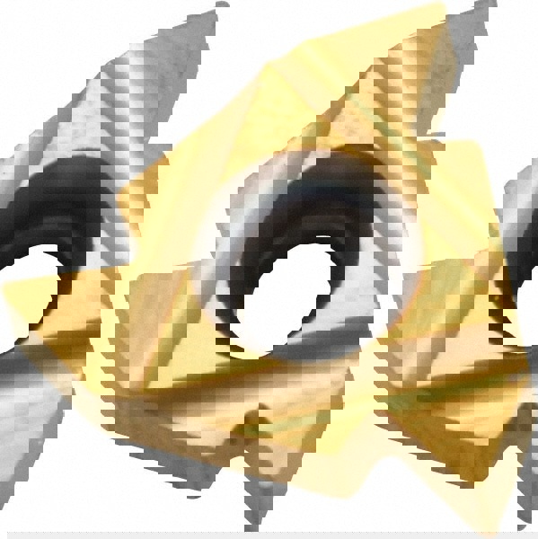 Laydown Threading Insert: 22 ER N60 P25C/GOLD, Solid Carbide