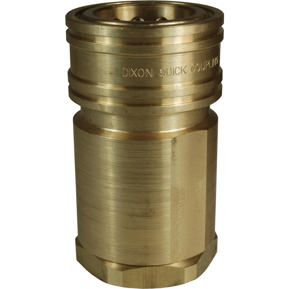 Hydraulic Hose Fittings & Couplings; Type: H-Series ISO-B High Volume Female Coupler ; Fitting Type: Coupler ; Hose Inside Diameter (Decimal Inch): 1.5000 ; Hose Size: 1-1/2 ; Material: Brass ; Thread Type: NPTF