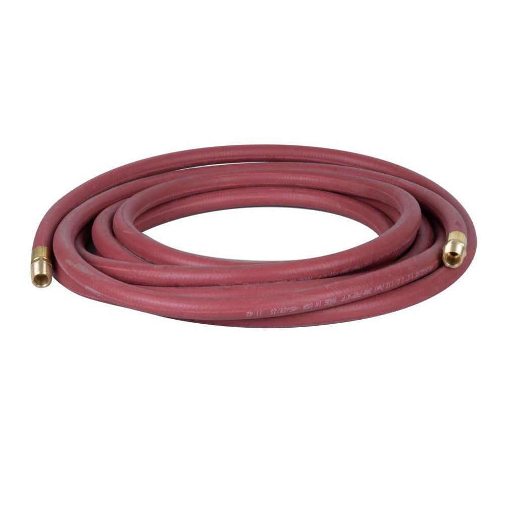Air & Multi-Purpose Hose; Hose Type: Multipurpose Air Hose ; Length Ft. (Feet): 25 ; Type: General Purpose ; Color: Red ; Material: Heavy-Duty Rubber ; Inside Diameter (Inch): 1/2