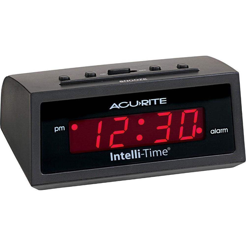 Clocks & Multi-Function Clocks; Type: Digital ; Color: Red; Black