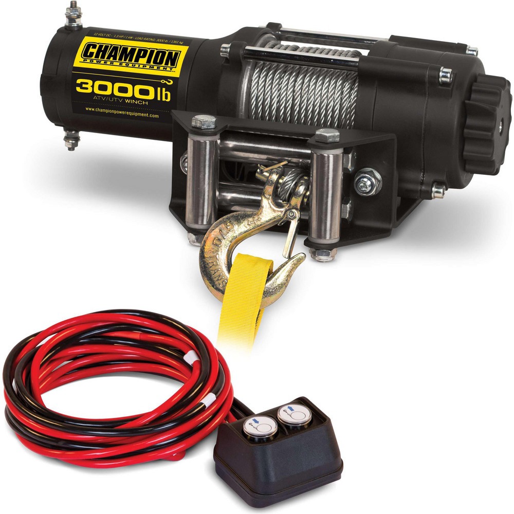 Automotive Winches; Winch Type: Utility ; Winch Gear Type: Planetary ; Winch Gear Ratio: 171:1 ; Pull Capacity: 3000lb ; Cable Length: 46.000 ; Cable Diameter: .1875in