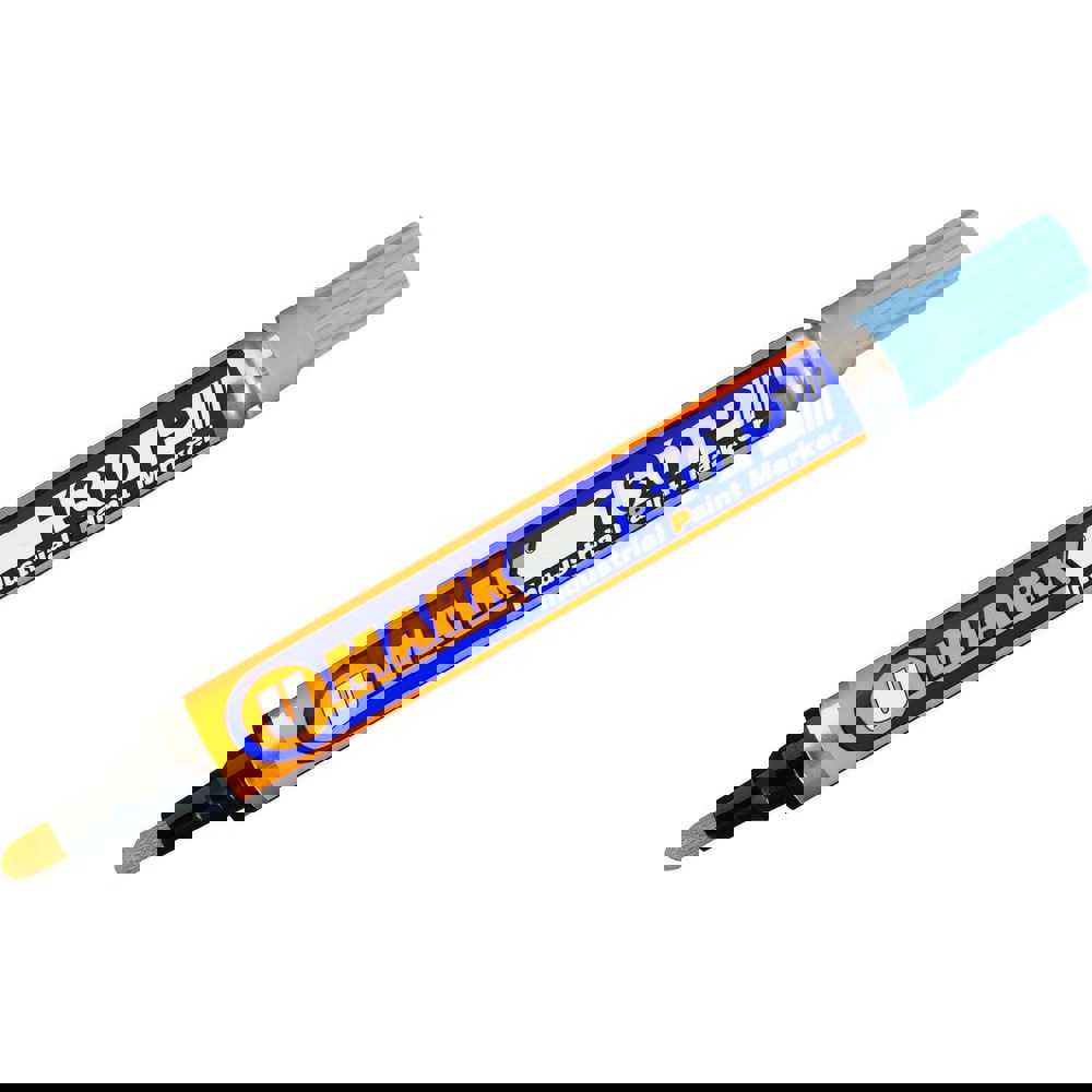 Markers & Paintsticks; Marker Type: Liquid Paint Marker; Tip Shape: Bullet; Chisel; Color: Light Blue; Ink Type: Oil Base; Tip Type: Reversible; Bullet; Chisel; For Use On: Dry or Damp Wood; Tape; Glass; Rusty and Oily Metal; Wax Cartons; Ceramic; Tile; P