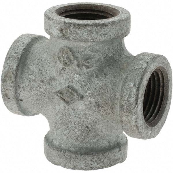 Malleable Iron Pipe Cross: 1/2