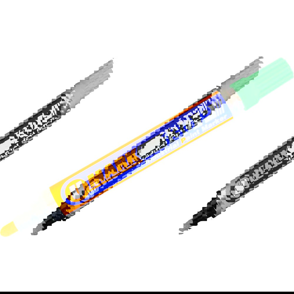 Markers & Paintsticks; Marker Type: Liquid Paint Marker; Tip Shape: Bullet; Chisel; Color: Bright Green; Ink Type: Oil Base; Tip Type: Reversible; Bullet; Chisel; For Use On: Dry or Damp Wood; Tape; Glass; Rusty and Oily Metal; Wax Cartons; Ceramic; Tile;