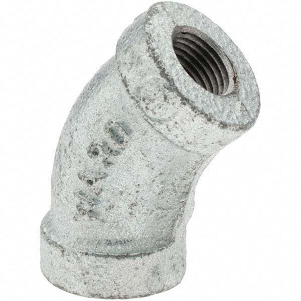 Malleable Iron Pipe 45 &deg; Elbow: 1/8