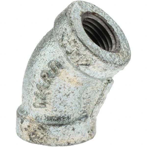 Malleable Iron Pipe 45 &deg; Elbow: 1/4