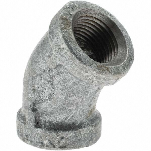 Malleable Iron Pipe 45 &deg; Elbow: 3/8