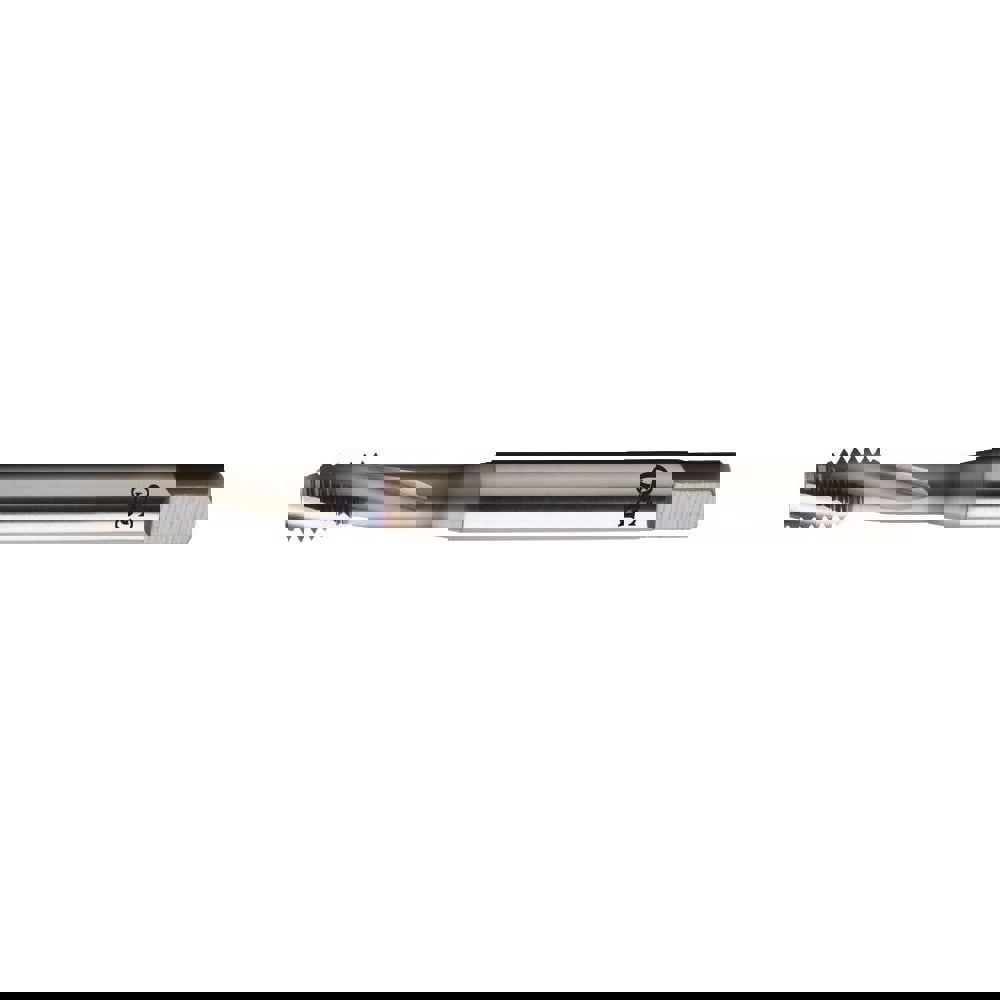 Spiral Flute Tap: 1/2-20, UNF, 3 Flute, Bottoming Chamfer, 2B Class of Fit, Vanadium High-Speed Steel, TiCN Finish