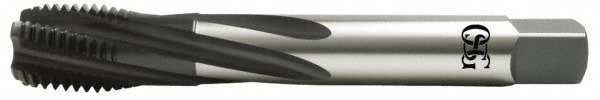 Spiral Flute Tap: 1-1/2-6 UNC, 5 Flutes, Modified Bottoming, 2B Class of Fit, Vanadium High Speed Steel, Oxide Coated