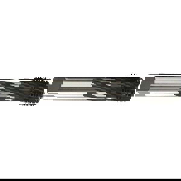Spiral Flute Tap: 1-12, UNF, 5 Flute, Modified Bottoming Chamfer, 2B Class of Fit, Vanadium High-Speed Steel, Oxide Finish