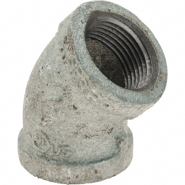 Malleable Iron Pipe 45 &deg; Elbow: 3/4