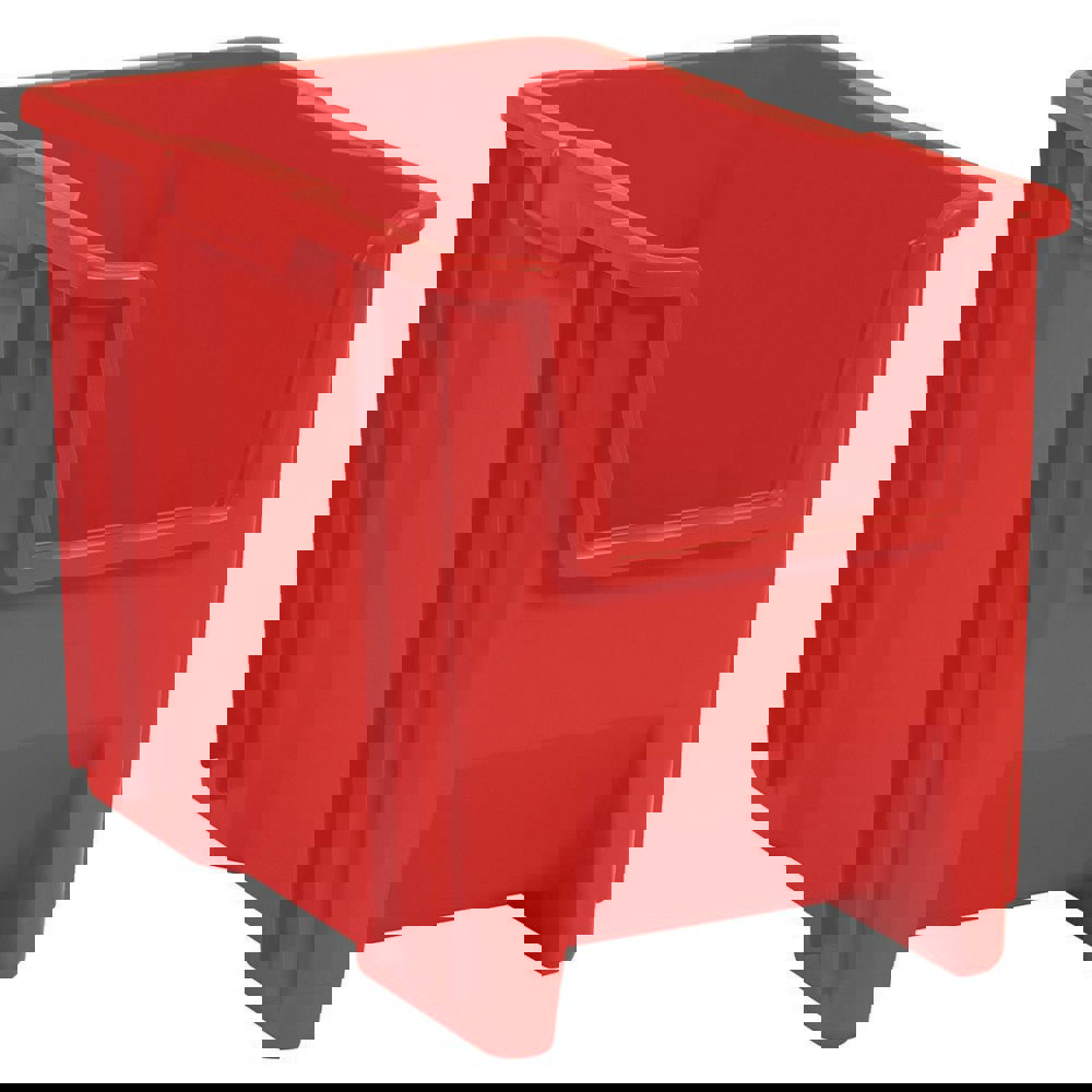 Plastic Hopper Stacking Bin: Red