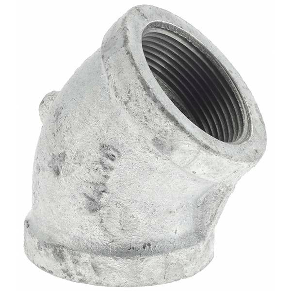 Malleable Iron Pipe 45 &deg; Elbow: 1-1/2