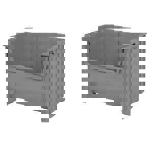 15-1/4 X19-7 STAKNSTR BIN GRAY