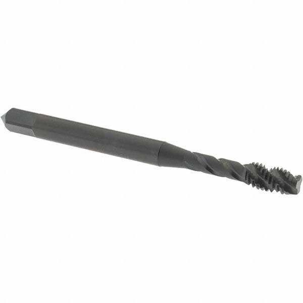 Spiral Flute Tap: #10-32 UNF, 3 Flutes, Plug, 2B Class of Fit, High Speed Steel, Oxide Coated