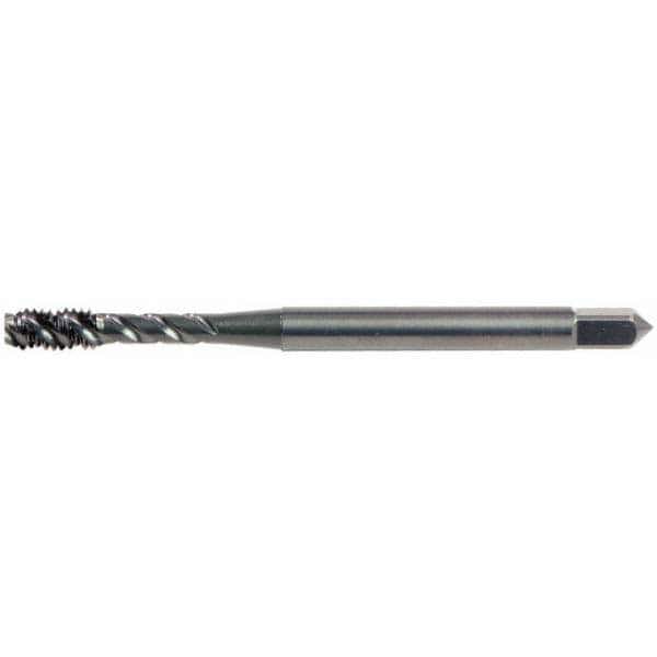 Spiral Flute Tap: 5/16-24 UNF, 3 Flutes, Plug, 3B Class of Fit, High Speed Steel, Oxide Coated