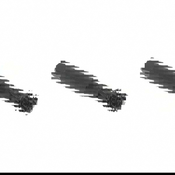 Spiral Flute Tap: 1/4-28, UNF, 3 Flute, Bottoming Chamfer, 3B Class of Fit, Vanadium High-Speed Steel, Oxide Finish