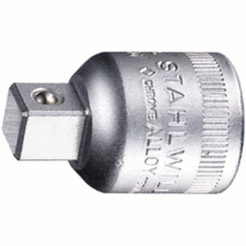 Socket Adapters & Universal Joints; Adapter Type: Convertor ; Male Size: 3/8 in ; Female Size: 1/2 ; Male Drive Style: Square ; Overall Length (Inch): 1-3/8in ; Female Drive Style: Square