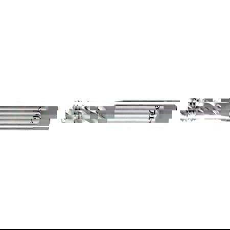 1/4-20 UNC, 3 Flute, 50&deg; Helix, Semi-Bottoming Chamfer, Bright Finish, High Speed Steel Spiral Flute STI Tap