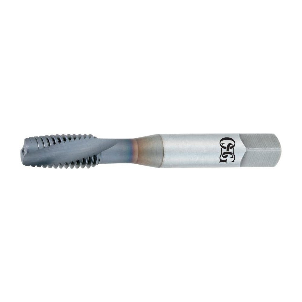 Spiral Flute Tap: #10-32 UNF, 2 Flutes, Plug, 2B Class of Fit, Vanadium High Speed Steel, TICN Coated