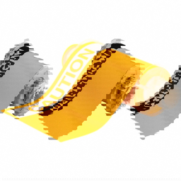 Label Maker Label: Black on Yellow, Vinyl, 7