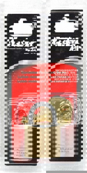 Padlock: Solid Brass, Keyed Different, 1-3/16