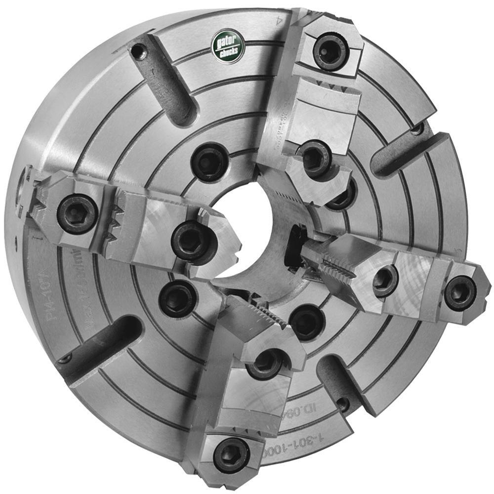 Manual Lathe Chuck: 4 Jaws, 16
