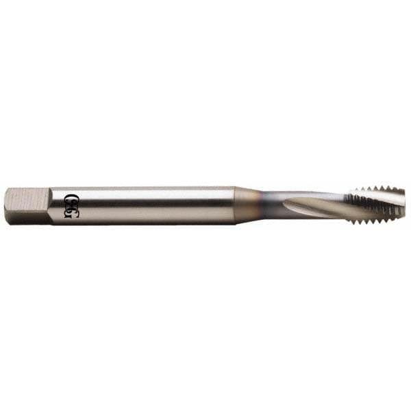 Spiral Flute Tap: M16x1.50 Metric Fine, 3 Flutes, Bottoming, 6H Class of Fit, Vanadium High Speed Steel, TICN Coated