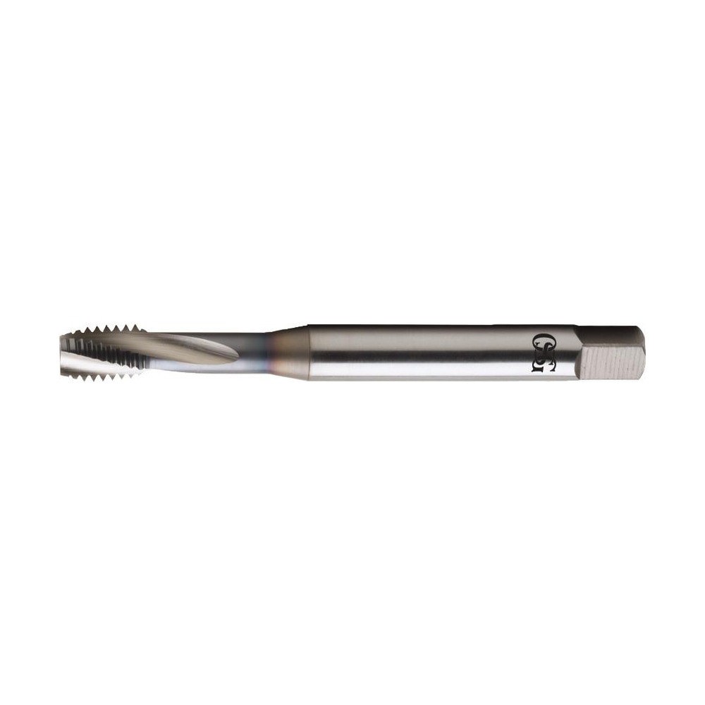 Spiral Flute Tap: M16x2.00 Metric Coarse, 3 Flutes, Bottoming, 6H Class of Fit, Vanadium High Speed Steel, TICN Coated