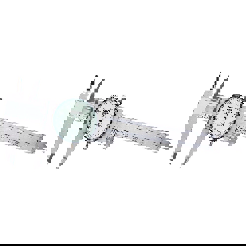 Dial Caliper: 4'' Range, 0.001'' Graduation, 0.1'' per Revolution