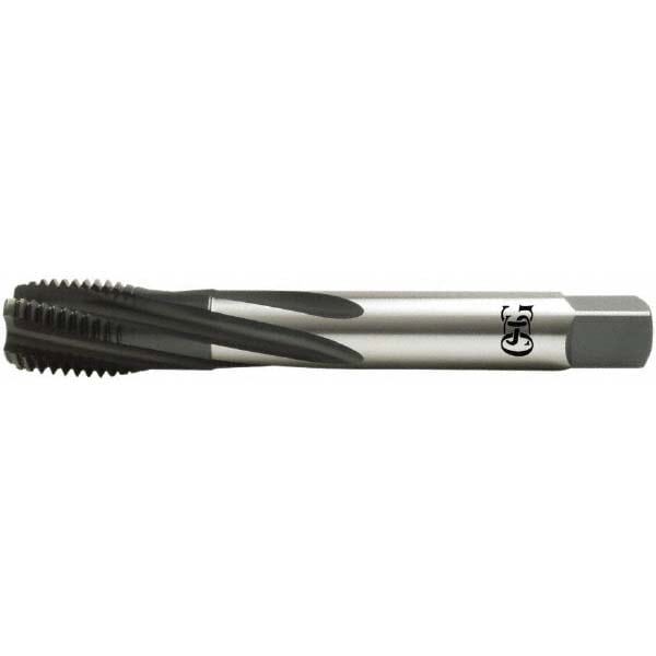 Spiral Flute Tap: M33x3.50 Metric Coarse, 5 Flutes, Modified Bottoming, Vanadium High Speed Steel, Oxide Coated