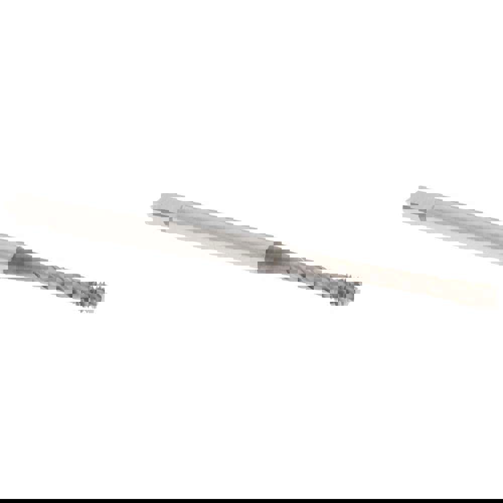 Spiral Flute Tap: M3x0.5, Metric Coarse, 3 Flute, Modified Bottoming Chamfer, 6H Class of Fit, Vanadium High-Speed Steel, Nitride Finish