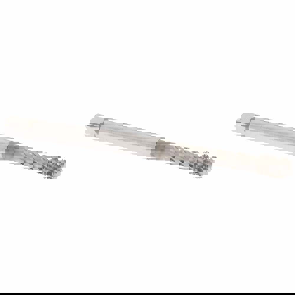 Spiral Flute Tap: M5x0.8, Metric Coarse, 3 Flute, Modified Bottoming Chamfer, 6H Class of Fit, Vanadium High-Speed Steel, Nitride Finish