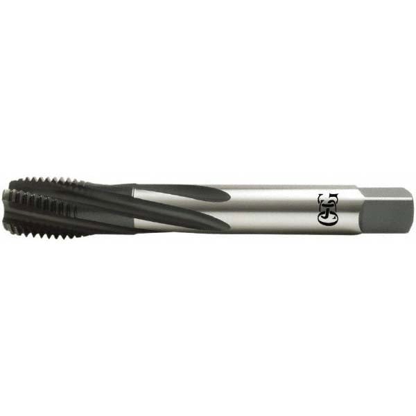 Spiral Flute Tap: M27x3.00 Metric Coarse, 5 Flutes, Modified Bottoming, Vanadium High Speed Steel, Oxide Coated