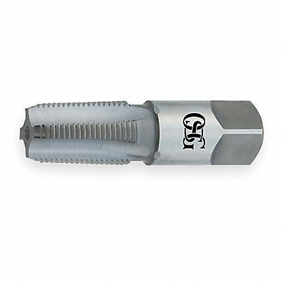 Standard Pipe Tap: 3/8-18, NPTF, Modified Bottoming, 4 Flutes, High Speed Steel, TiCN Finish