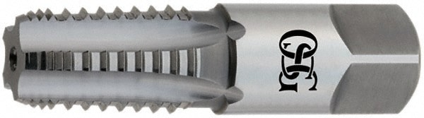 1/8-27 NPT, 5 Flutes, TiCN Coated, High Speed Steel, Interrupted Thread Pipe Tap